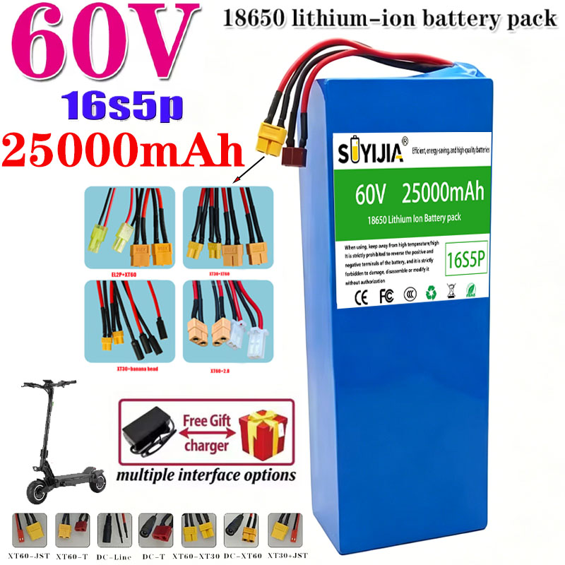 Литиевая батарея для мотоцикла – обзор и цена 60V 30Ah Electric Scooter Battery